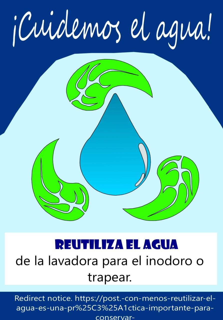 Cartel sobre el cuidado del agua.
